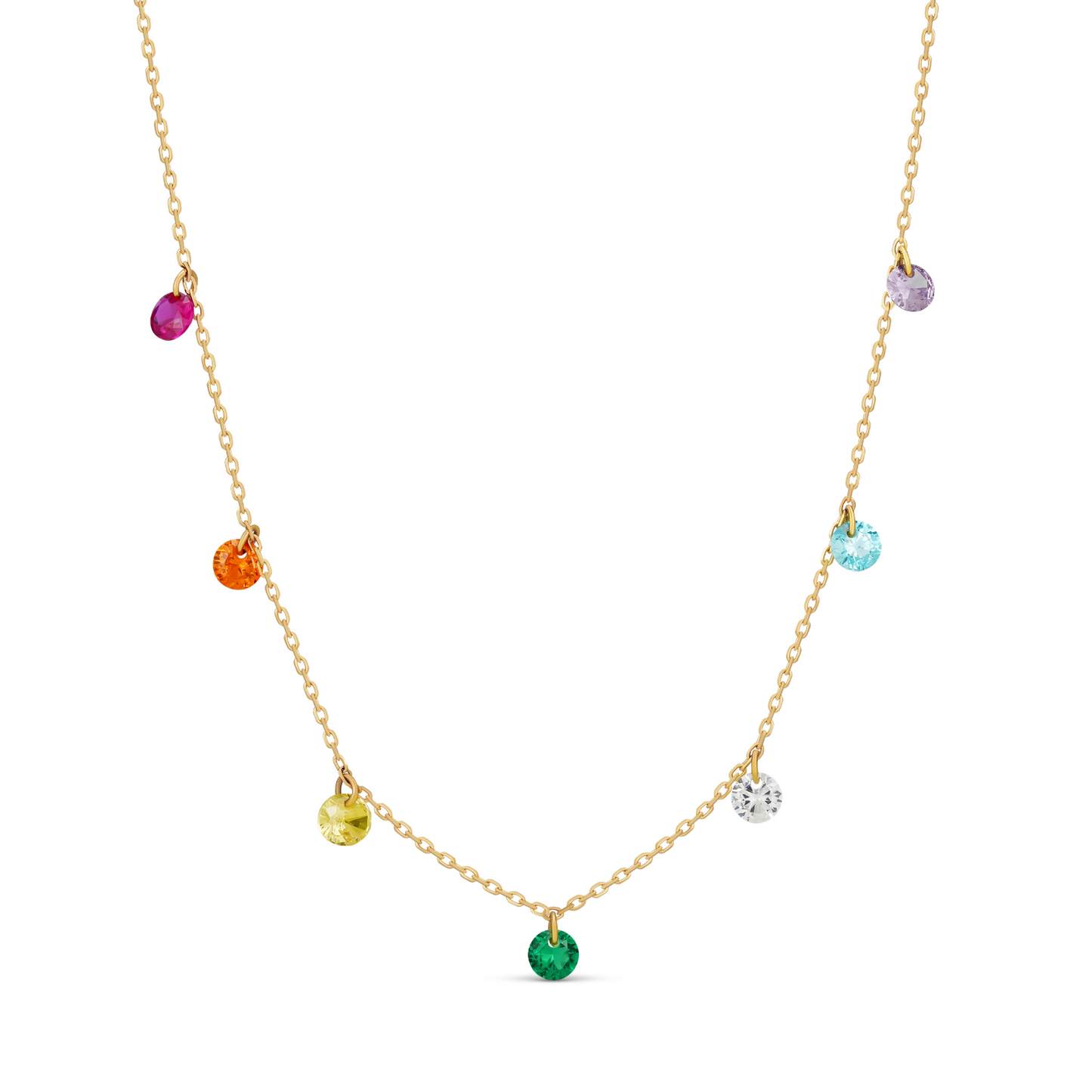 Necklace - Rainbow Chain Necklace